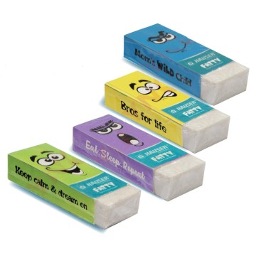 Gommes Grand Modèles Colorées Fatty