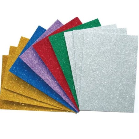 Papier Glitter Jeu de 10 feuilles