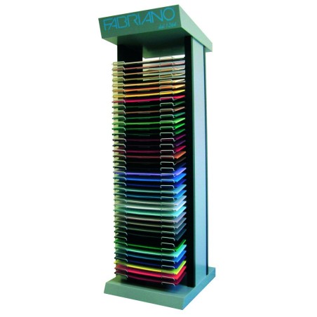 Meuble Présentoir métal gris pour feuilles