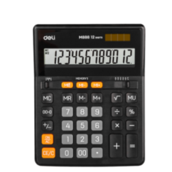 Calculatrice de bureau  12D 202.2X158.5MM EM888 NOIRE