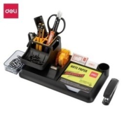 ORGANISATEUR DE BUREAU 7COMP NOIR E38252A