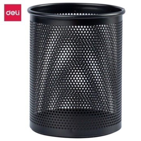 Porte Stylo Circulaire Métal Noir 84X106MM 95.5G E909