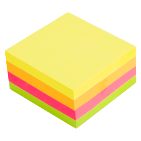 STICKY NOTES ULTRA BRIGHT NEON 400F 76X76 EA03003