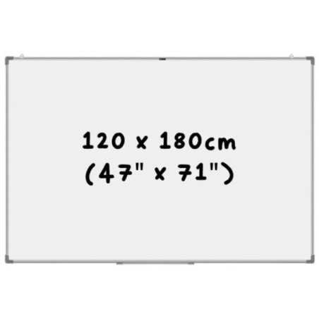 TABLEAU BLANC MAGNETIQUE 120X180