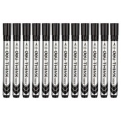 Marqueur pour tableau blanc CHISEL POINT NOIR [PQT 12]