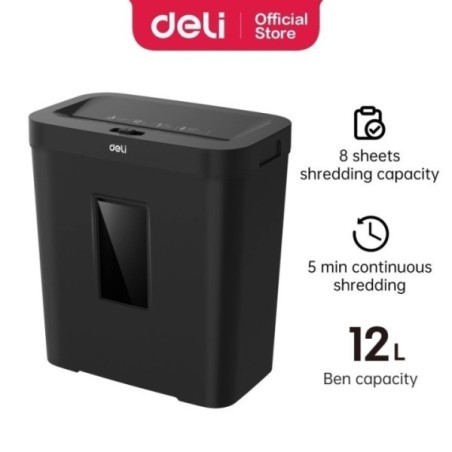 DESTRUCTEUR DE PAPIER 10F 12L NOIR
