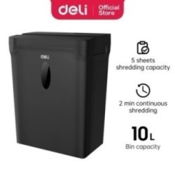 DESTRUCTEUR DE PAPIER 5F 10L NOIR