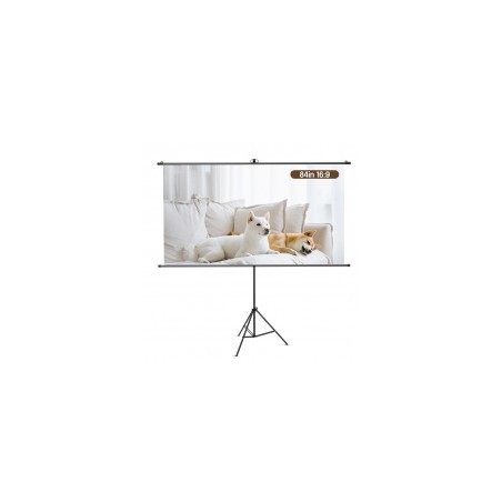 Ecran De Projection Trépied Deli 186x105Cm Blanc