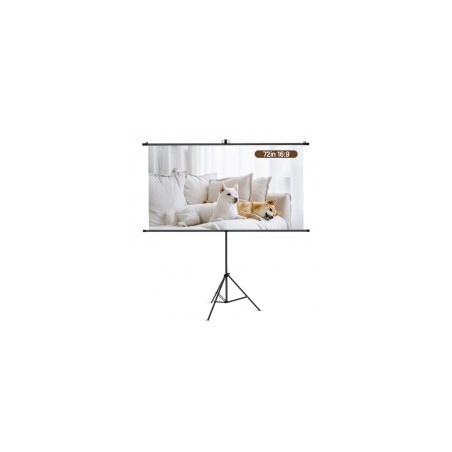 Ecran De Projection Trépied Deli 160 x92 Cm Blanc