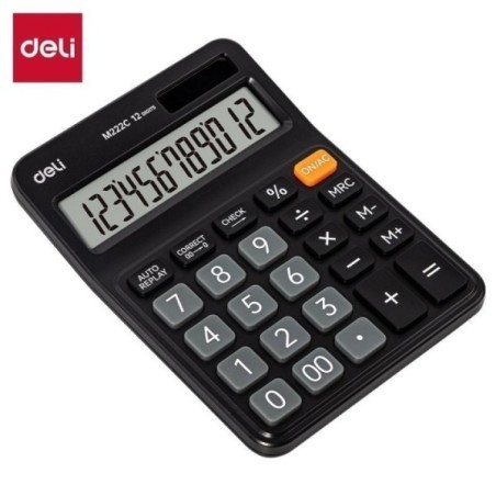 CALCULATRICE DE BUREAU 12D NOIRE