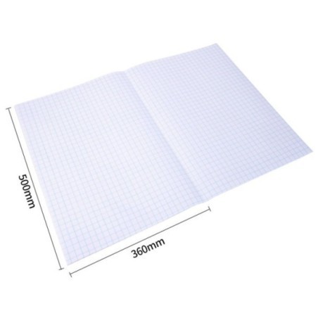 COUVRE LIVRE ADHESIF 50X36CM MIRROR SURFACE
