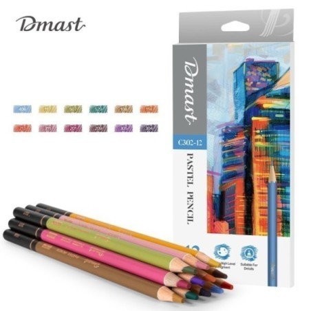 Deli EC302-12 Crayon pastel