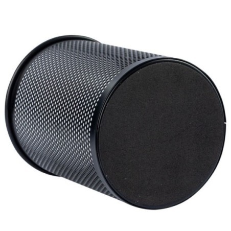 PORTE STYLO CIRCULAIRE MTAL 84X106MM 95.5G NOIR