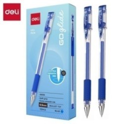 Deli-E6600S Noir E6600S Stylo Gel Cap Softgrip Pointe Ogive 0