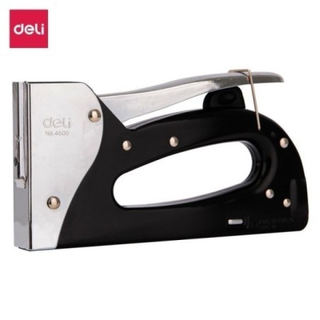 Deli-E4600 noir Agrafeuse Tacker en métal