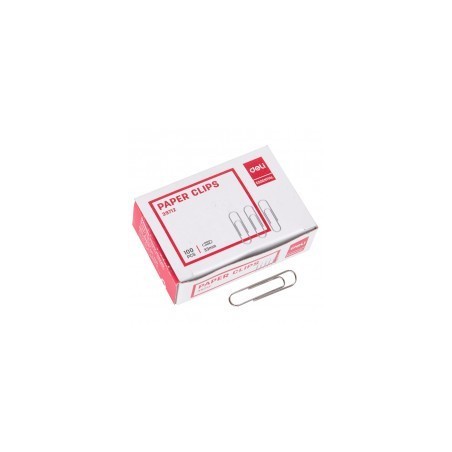Boîte de 100 Trombones Deli E39712 33 mm