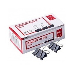 BINDER CLIP 15MM DELI E38566 PQ/12
