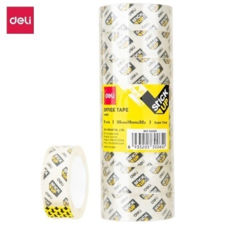 SCOTCH SCOLAIRE 30X18 [PQT 8] TRANSPARENT